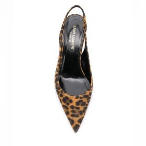 Saint Laurent Leopard print Slingback Pumps